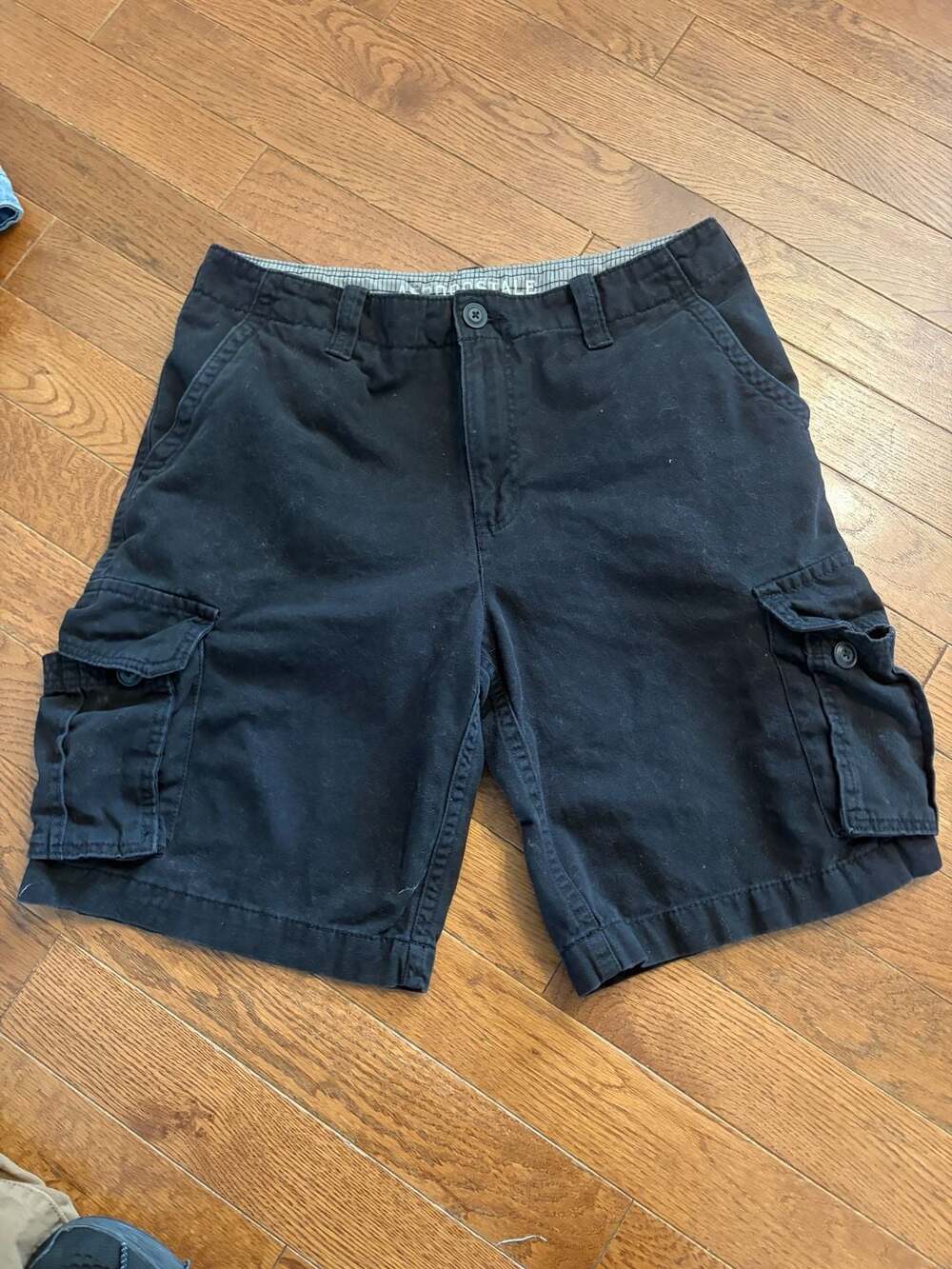 Aeropostale Black Cargo Shorts Size 34